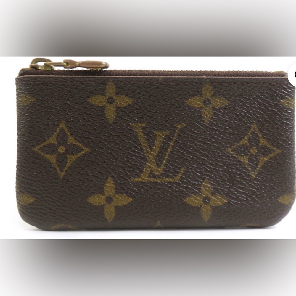 Louis Vuitton Brown and Gold Monogram coin Pouch